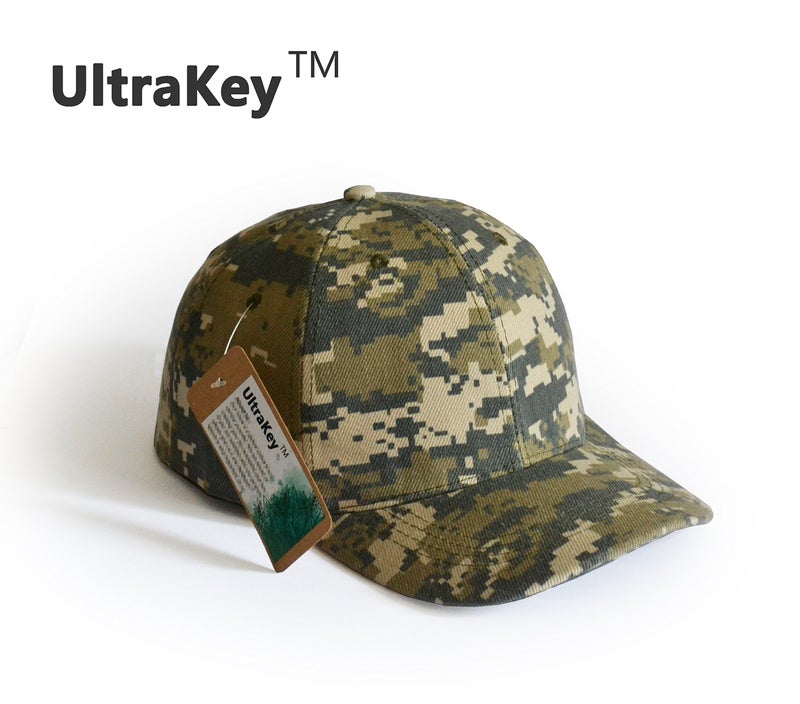 UltraKey قبعة بيسبول عسكرية للرجال والنساء من التمويه الرقمي للجيش للصيد وصيد الأسماك والأنشطة الخارجية - Image 2